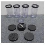 (5) Blender Cups For Use With A Ninja Blender