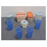 (9pcs) Tupperware/Plastic Storage & Cups