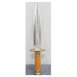 8" Split Blade Knife w/Handmade Ornate Handle