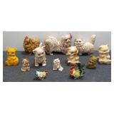 (12) Home Decor Animal Figurines