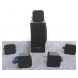 (5) Small Speakers With (1) Subwoofer