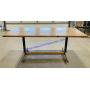 Large Wooden Work Table On Wheels (72 x 36 x 30)