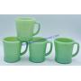 Set of (4) Fire-King Jadeite Mugs
