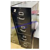 Black Metal 4 Drawer File Cabinet