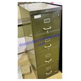 Green Metal 4 Drawer File Cabinet