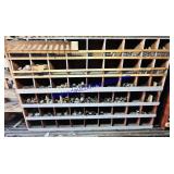 Cubby & Contents:pipe fittings, 109x12x79