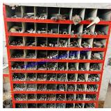 Red Parts Bins & Contents:nuts/bolts/washers