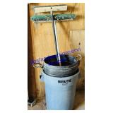 2 Trash Cans, Brooms, Dust Pan