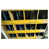 Yellow Cubby & Contents:electrical conduit parts