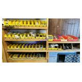 Yellow Parts Bins & Contents:Brass & Pex Fittings