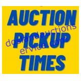 Pick-Up: Thurs & Fri (10/9 &10/10) 8am -5pm ONLY!