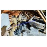 Entire Contents of Attic: Flex Duct & Insulation