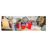 Lg. Lot of Empty Tool Cases, etc.
