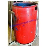 Poly Trash Drum on Wheels