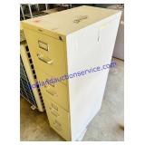 4 drawer steel file cabinet 52x27x15