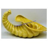 Yellow Ceramic Cornucopia