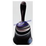 Purple/White Marble Glass Bell