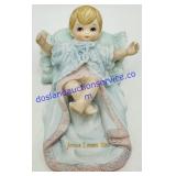 Lefton China Porcelain "Jesus Loves You" Figure