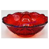 Fenton Ruby Red Amberina Glass Bowl