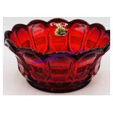 Fenton Ruby Red Glass Bowl