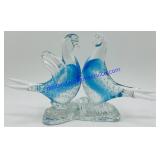 Murano Art Glass Pheasants Figure