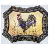 Metal Chicken Wall Art 17.5x14"