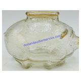 Small Glass Pig Piggy Bank