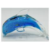 Art Glass Dolphin Figure