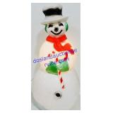 40" Tall Blow Mould Light Up Snowman Weighed Down