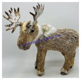 Straw Moose Figure