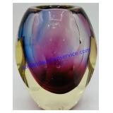Murano Sommerso Small Glass Vase