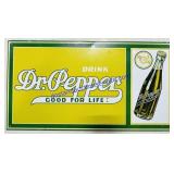 Metal Dr.Pepper Sign 16x8.5"