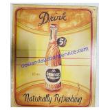 Metal Soda Sign 11x13.5"