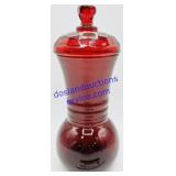 Ikin Ruby Red Glass Apothecary Jar