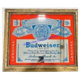 Budweiser Mirror Wall Art 19.5x23.5" (Plastic