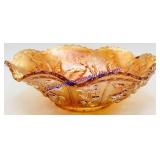 Imperial Glass Marigold Carnival Glass Bowl
