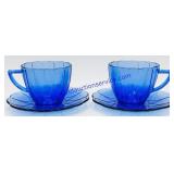 Cobalt Blue Tea Cup Set