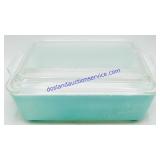 Turquoise Pyrex Baking Dish w/ Lid