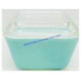 Mini Turquoise Pyrex Baking Dish w/ Lid