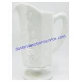 Westmoreland Paneled Grape Milk Glass Pitcher