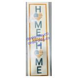 Metal Standing Home Sweet Home Sign 38x11"