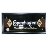 Copenhagen Chewing Tobacco Sign (Glass In Wood