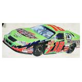 Metal No. 18 Car NASCAR Sign 46x19"