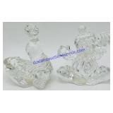24% Lead Crystal Clown & Seal Figures