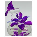 Delicate Glass Hummingbird Decoration