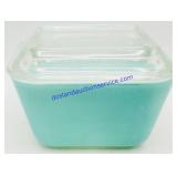 Mini Turquoise Pyrex Baking Dish w/ Lid