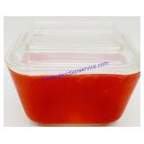 Mini Red Pyrex Baking Dish w/ Lid
