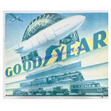 Metal Goodyear Sign 16.5x13.5"