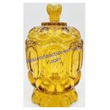 Amber Glass Candy Dish