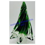Murano Green Glass Christmas Tree